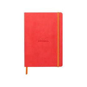 Rhodiarama carnet souple CORAIL A5 160 pages dot papier ivoire 90 g, fermeture é