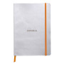 Rhodiarama carnet souple SILVER A5 160 pages dot papier ivoire 90 g, fermeture é