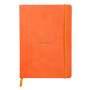 Rhodiarama carnet souple TANGERINE A5 160 pages dot papier ivoire 90 g, fermetur