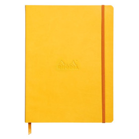 Rhodiarama carnet souple JONQUILLE 19x25 cm 160 pages dot papier ivoire 90 g, fe
