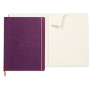 * Rhodiarama cahier souple VIOLET A4+ 160 pages ligné papier ivoire 90 g