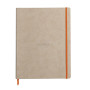 * Rhodiarama cahier souple BEIGE A4+ 160 pages ligné papier ivoire 90 g