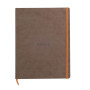 * Rhodiarama cahier souple CHOCOLAT A4+ 160 pages ligné papier ivoire 90 g