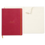* Rhodiarama cahier souple FRAMBOISE A4+ 160 pages ligné papier ivoire 90 g