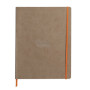* Rhodiarama cahier souple TAUPE A4+ 160 pages ligné papier ivoire 90 g
