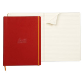 * Rhodiarama cahier souple COQUELICOT A4+ 160 pages ligné papier ivoire 90 g