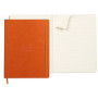 * Rhodiarama cahier souple TANGERINE A4+ 160 pages ligné papier ivoire 90 g