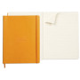 * Rhodiarama cahier souple ORANGE A4+ 160 pages ligné papier ivoire 90 g