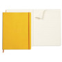 * Rhodiarama cahier souple JONQUILLE A4+ 160 pages ligné papier ivoire 90 g