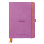 Rhodiarama Goalbook souple LILAS A5 240 pages petits carreaux 5x5 papier ivoire