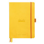 Rhodiarama Goalbook souple JONQUILLE A5 240 pages petits carreaux 5x5 papier ivo
