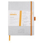 * Rhodiarama Meeting SILVER A5+ 160 pages microperforé papier blanc 90 g, avec é