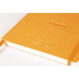 * Rhodiarama Meeting ORANGE A5+ 160 pages microperforé papier blanc 90 g, avec é