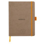 * Rhodiarama Meeting TAUPE A5+ 160 pages microperforé papier blanc 90 g, avec él