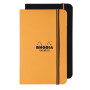 Rhodia Unlimited O&B 9x14 cm 120 pages ligné avec cadre microperforé avec élasti