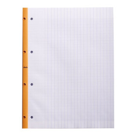 Rhodia Side bloc agrafé côté A4+ 22,3x29,7 cm 80 feuillets Seyès mprf + perforat