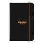 Rhodia Unlimited O&B 9x14 cm 120 pages ligné avec cadre microperforé avec élasti