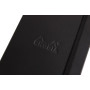 Carnet rigide BLACK 9x14 cm 192 pages ligné papier ivoire 90 g, fermeture élasti