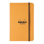 Rhodia Unlimited O&B 9x14 cm 120 pages ligné avec cadre microperforé avec élasti