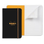 Rhodia Unlimited O&B 9x14 cm 120 pages ligné avec cadre microperforé avec élasti