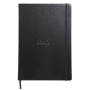 Carnet rigide BLACK A4 192 pages ligné papier ivoire 90 g, fermeture élastique