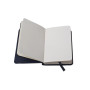 Carnet rigide BLACK 9x14 cm 192 pages dot papier ivoire 90 g, fermeture élastiqu