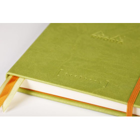 Rhodiarama Goalbook rembordé rigide ANIS A5 240 pages dot papier blanc 90 g