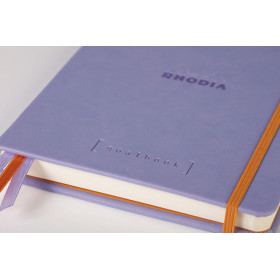 Rhodiarama Goalbook rembordé rigide IRIS A5 240 pages dot papier blanc 90 g