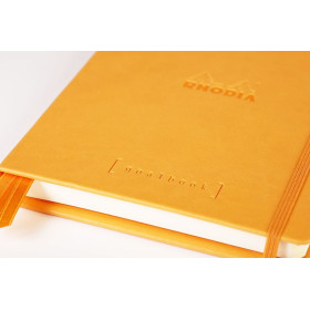 Rhodiarama Goalbook rembordé rigide ORANGE A5 240 pages dot papier blanc 90 g