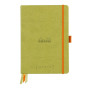 Rhodiarama Goalbook rembordé rigide ANIS A5 240 pages dot papier blanc 90 g