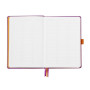 Rhodiarama Goalbook rembordé rigide LILAS A5 240 pages dot papier blanc 90 g