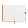 Rhodiarama Goalbook rembordé rigide TANGERINE A5 240 pages dot papier blanc 90 g