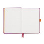 Rhodiarama Goalbook rembordé rigide LILAS A5 240 pages dot papier blanc 90 g