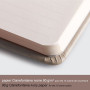 * Rhodiarama carnet rembordé rigide 9x14 cm TAUPE 192 pages ligné papier ivoire