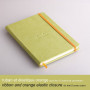 Rhodiarama carnet rembordé rigide A5 ANIS 192 pages ligné papier ivoire 90 g, fe