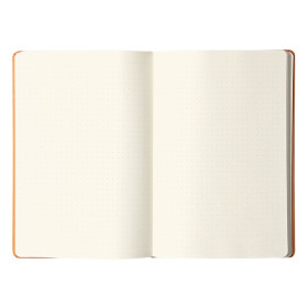 Carnet rigide ORANGE A5 192 pages dot papier ivoire 90 g, fermeture élastique