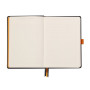 Rhodiarama Goalbook rembordé rigide BLACK A5 240 pages dot papier ivoire 90 g