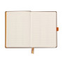 Rhodiarama Goalbook rembordé rigide TAUPE A5 240 pages dot papier ivoire 90 g