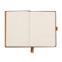 Rhodiarama Goalbook rembordé rigide CHOCOLAT A5 240 pages dot papier ivoire 90 g
