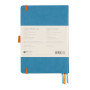 Rhodiarama Goalbook rembordé rigide TURQUOISE A5 240 pages dot papier ivoire 90