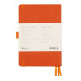 Rhodiarama Goalbook rembordé rigide TANGERINE A5 240 pages dot papier ivoire 90