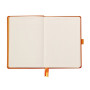 Rhodiarama Goalbook rembordé rigide TANGERINE A5 240 pages dot papier ivoire 90