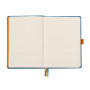 Rhodiarama Goalbook rembordé rigide TURQUOISE A5 240 pages dot papier ivoire 90