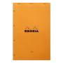 Bloc agrafé Rhodia ORANGE Yellow N°119 21x31,8 cm 80 feuillets ligné avec marge