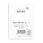 Bloc agrafé Rhodia WHITE N°12 8,5x12 cm 80 feuillets ligné 80 g