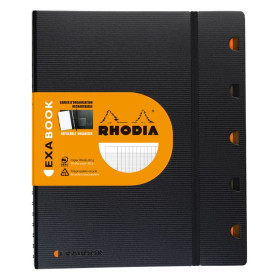 Exabook Rhodiactive rechargeable reliure intégrale A4+ 160 pages Seyès avec cadr