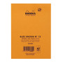 Bloc agrafé Rhodia ORANGE N°13 10,5x14,8 cm 80 feuillets ligné 80 g