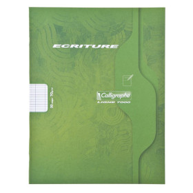 7000, Cahier piqué 17x22 32p séyès agrandi 3mm 70g