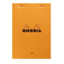 * Bloc agrafé Rhodia ORANGE Giant Pad N°15 14,8x21 cm 150f ligné 80 g