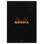 Bloc agrafé Rhodia BLACK N°16 14,8x21 cm 80 feuillets uni 80 g